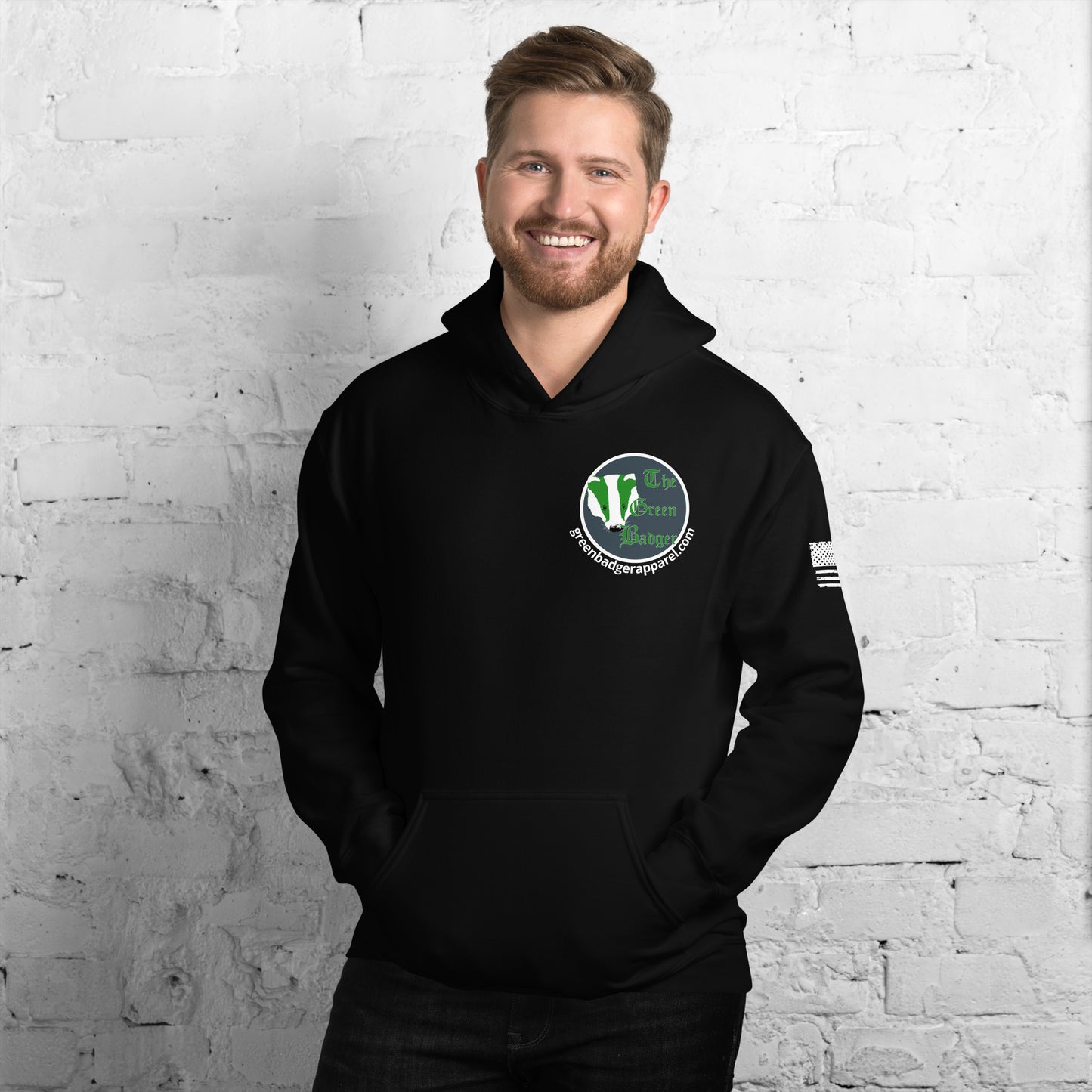 The Green Badger Unisex Hoodie