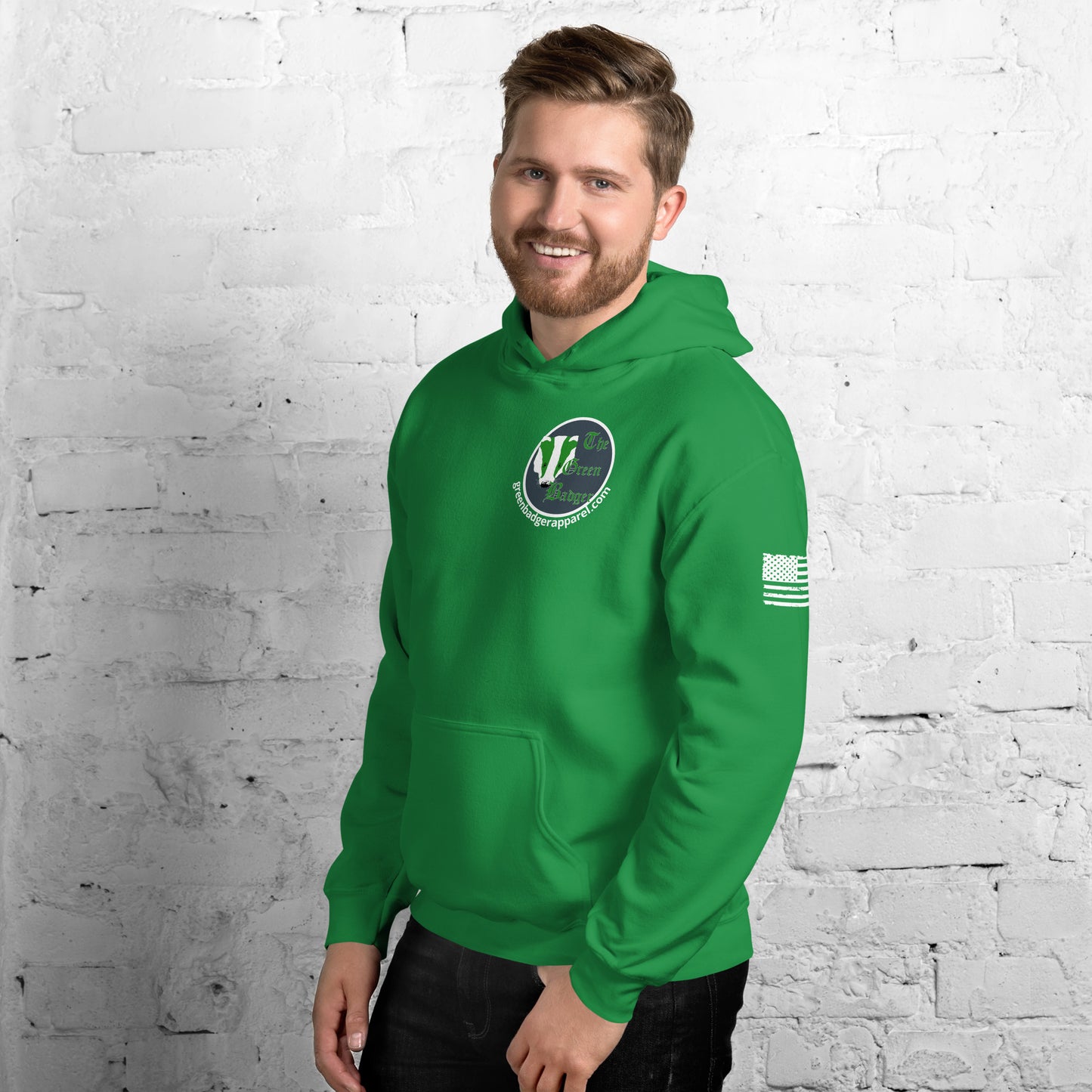 The Green Badger Unisex Hoodie