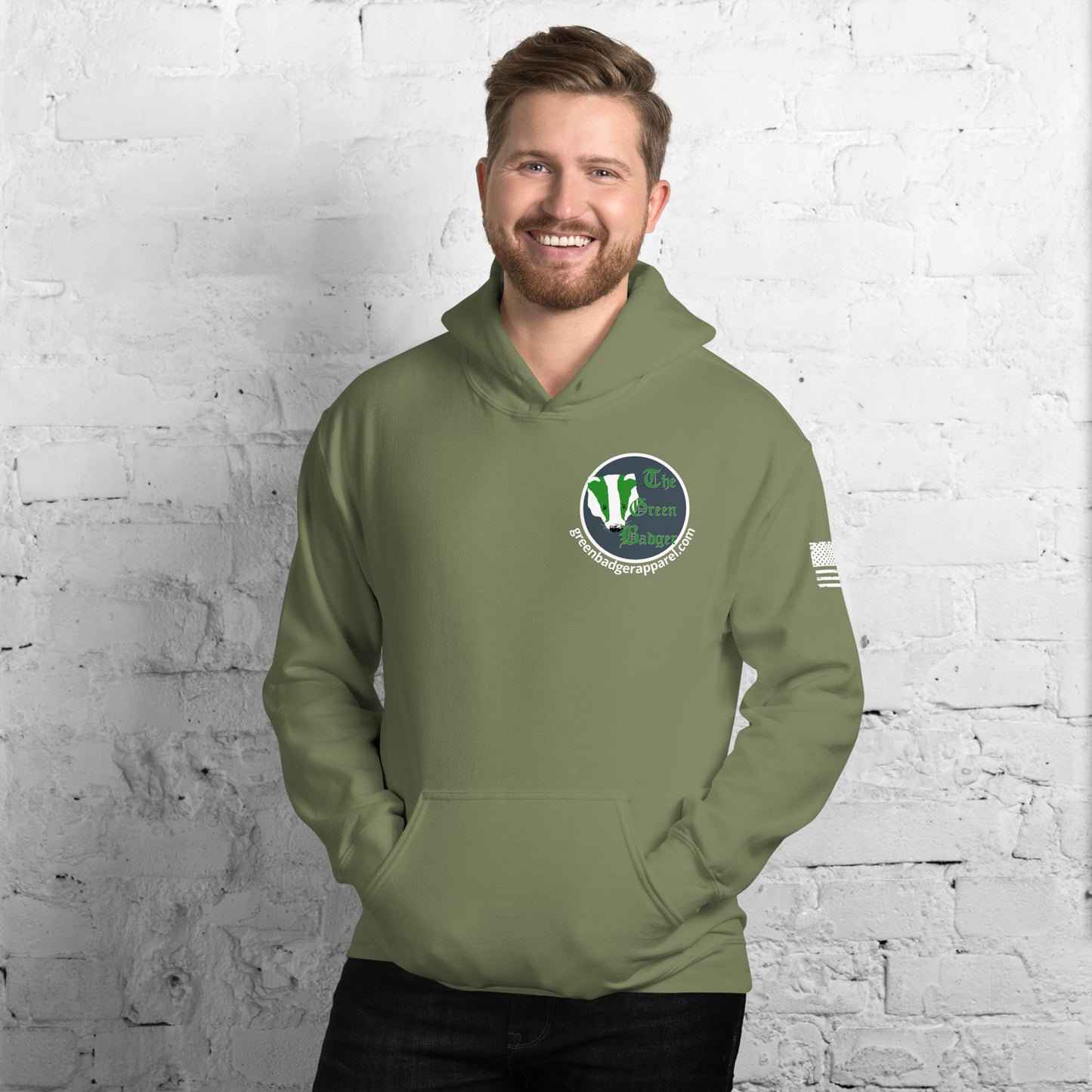 The Green Badger Unisex Hoodie