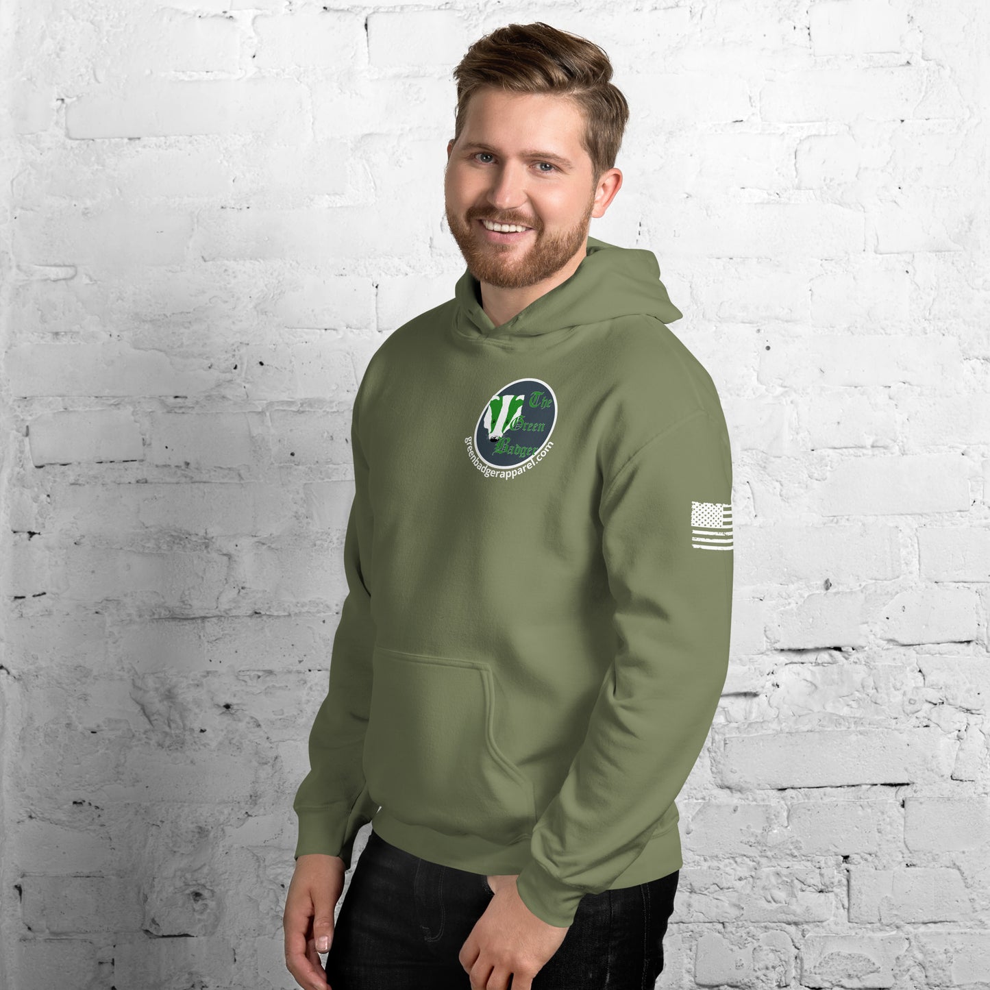 The Green Badger Unisex Hoodie