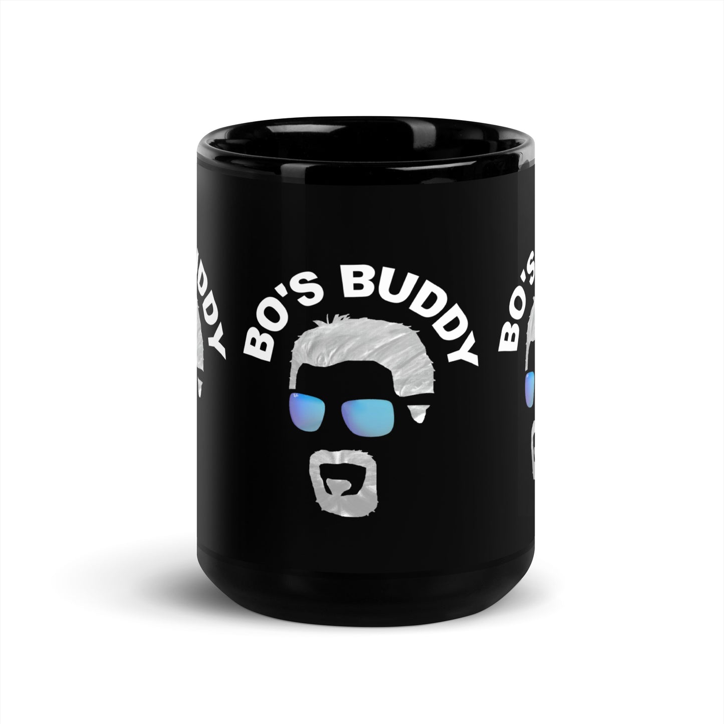 Bo's Buddy Black Glossy Mug