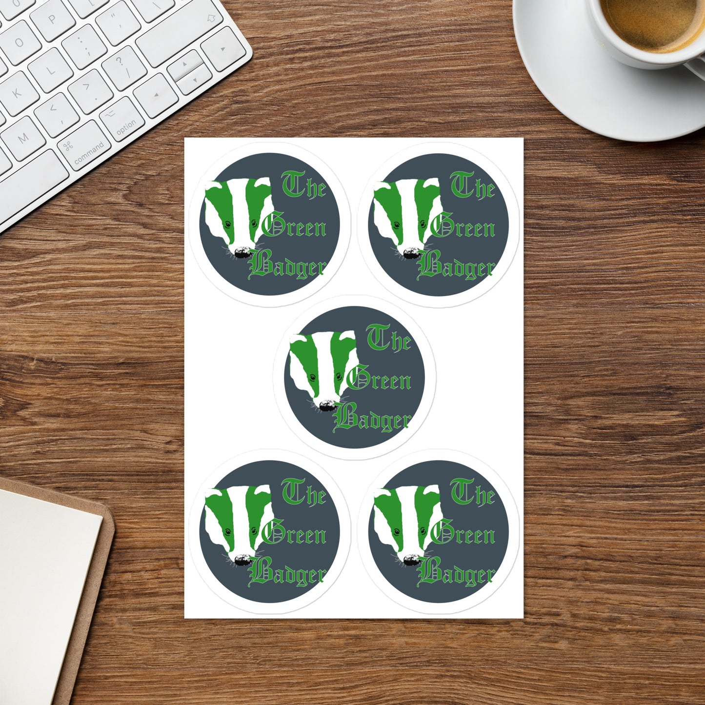 The Green Badger 5 Sticker sheet