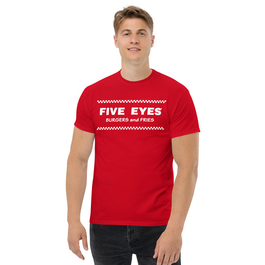 Classic Five Eyes Burgers and Fries Men's tee
