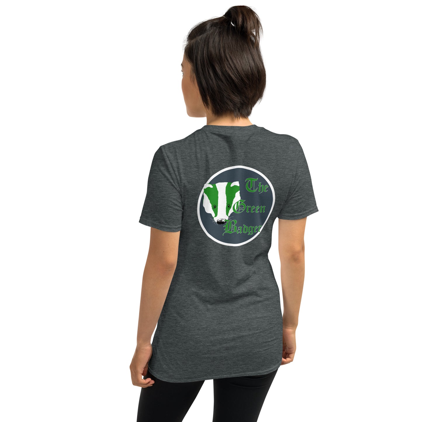 The Green Badger front and back Short-Sleeve Unisex T-Shirt
